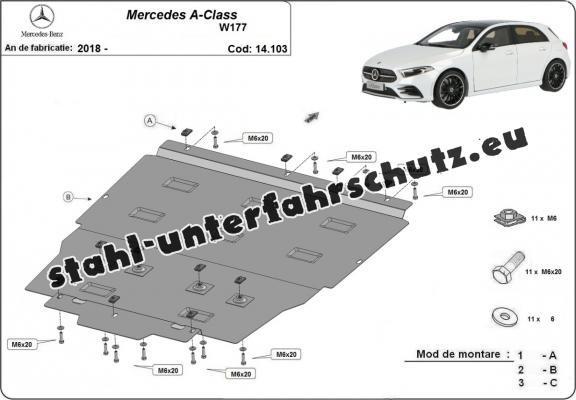 Unterfahrschutz Mercedes A-Class W177 (2018-2024)