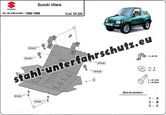 Unterfahrschutz für Motor der Marke Suzuki Vitara