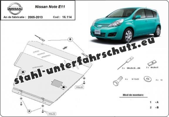 Unterfahrschutz Nissan Note (2007-2013)