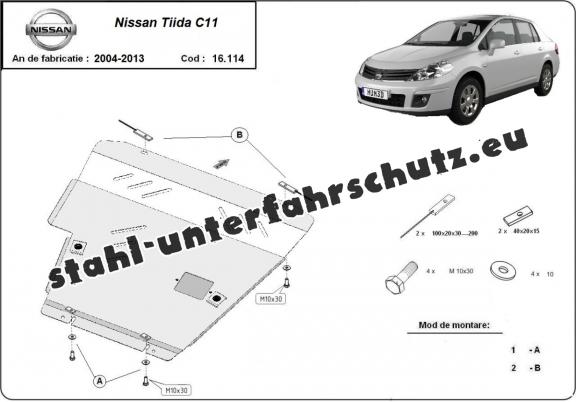 Unterfahrschutz Nissan Tiida (2007-2011)