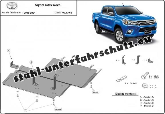 Stahl Differentialschutz für Toyota Hilux Revo