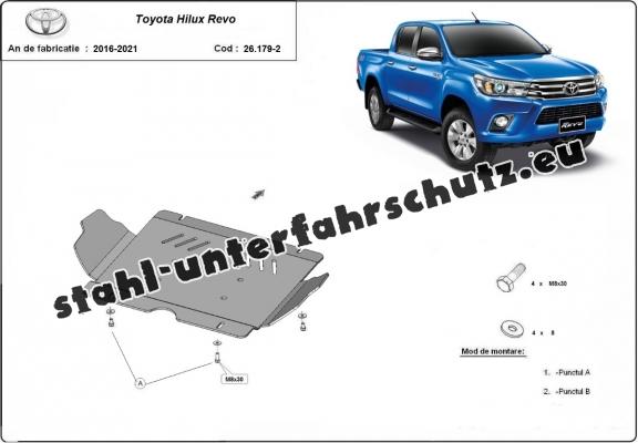 Aluminium Unterfahrschutz für Motor der Marke Toyota Hilux Revo