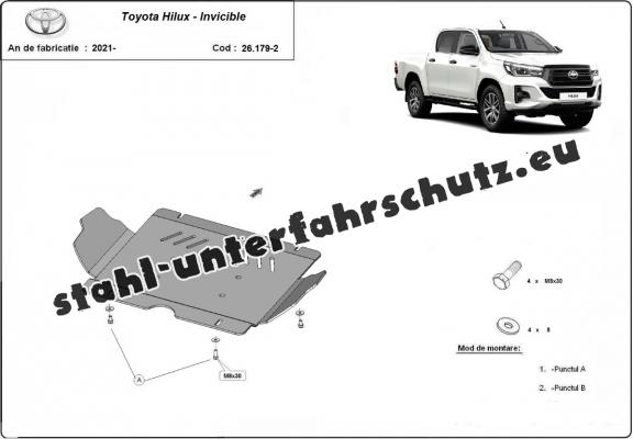 Unterfahrschutz für Motor der Marke Toyota Hilux Invincible