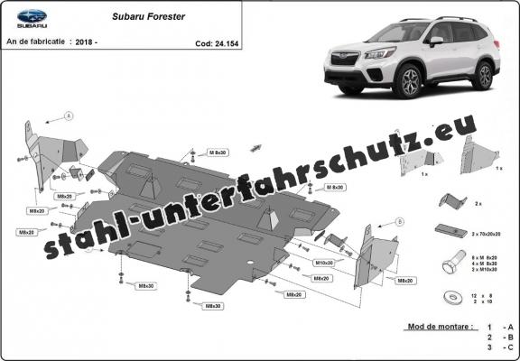 Unterfahrschutz für Motor der Marke Subaru Forester 5