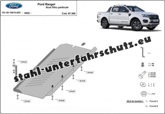 Stahlschutz für DPF der Marke Ford Ranger (2022-2023)