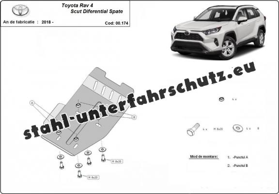 Stahl Differentialschutz für  Toyota RAV 4