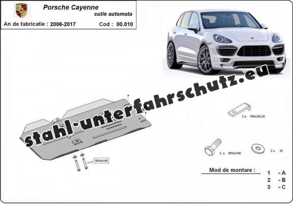 Stahl Automatikgetriebe Schutz für Porsche Cayenne