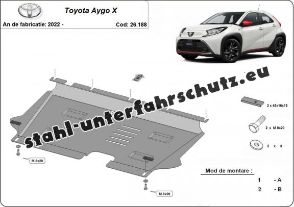 Unterfahrschutz für Motor der Marke Toyota Aygo X