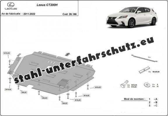 Unterfahrschutz für Motor der Marke Lexus CT200H