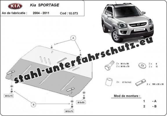 Unterfahrschutz für Motor der Marke Kia Sportage