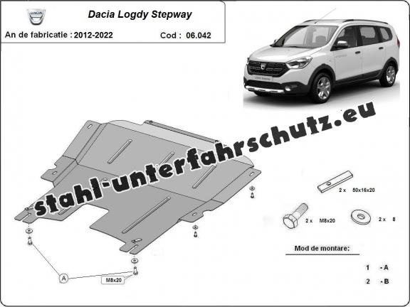 Unterfahrschutz für Motor der Marke Dacia Lodgy Stepway