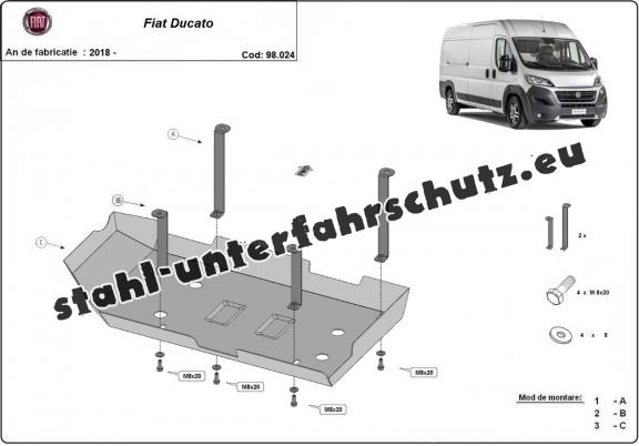 Stahlschutz für AdBluetank der Marke Fiat Ducato