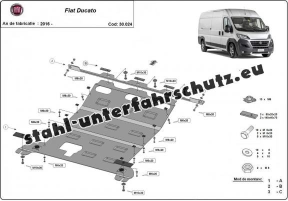 Unterfahrschutz für Motor der Marke Fiat Ducato