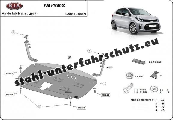 Unterfahrschutz für Motor der Marke Kia Picanto