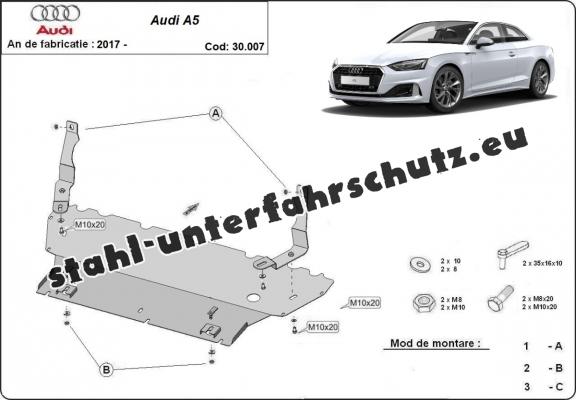 Unterfahrschutz für Motor der Marke Audi A5