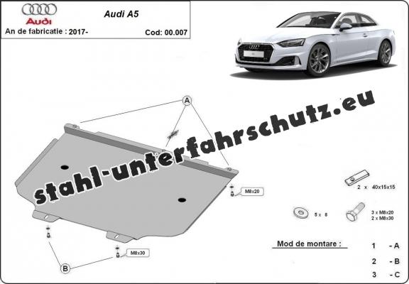 Stahl Getriebe Schutz für Audi A5