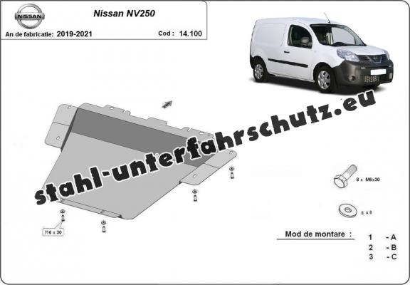 Unterfahrschutz für Motor der Marke Nissan NV250