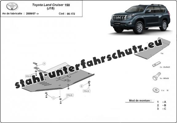 Aluminium Getriebe Schutz für Toyota Land Cruiser 150