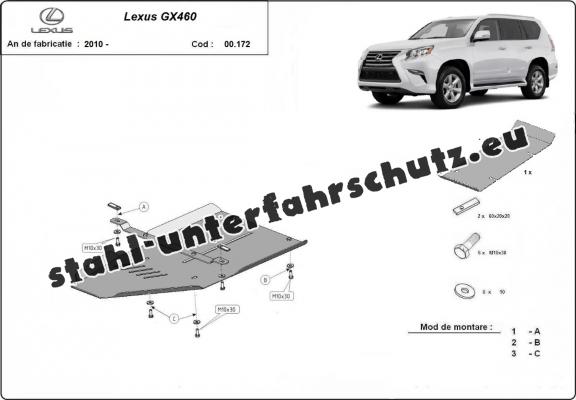 Aluminium Getriebe Schutz für Lexus GX460