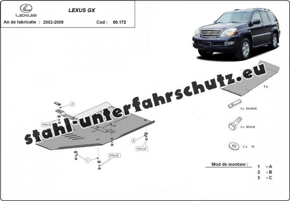 Aluminium Getriebe Schutz für Lexus GX