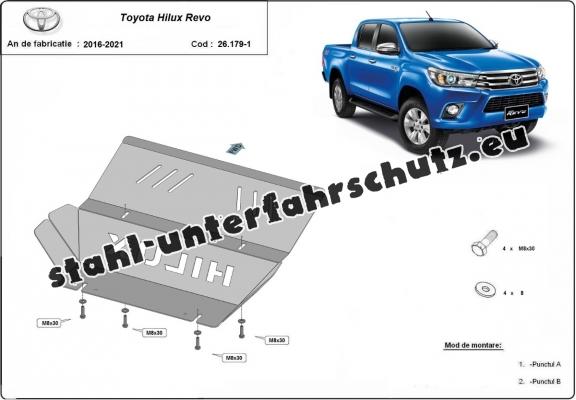 Kühlerschutz für unten aus Stahl für Toyota Hilux Revo