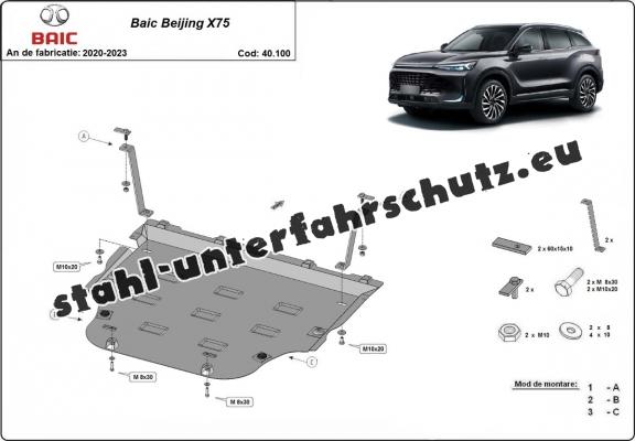 Unterfahrschutz für Motor der Marke Baic Beijing X75