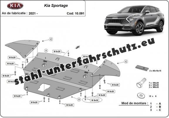 Unterfahrschutz für Motor der Marke Kia Sportage