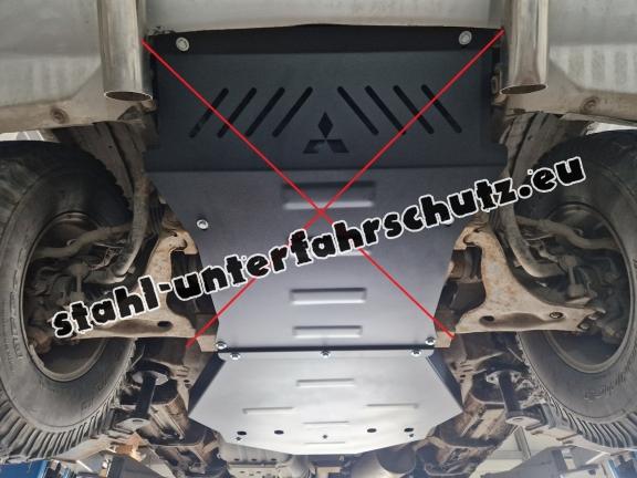 Getriebe schutz aus Stahl für  Mitsubishi Pajero 3 (V60, V70) Vers. 2.0