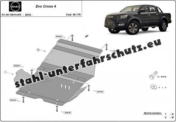 Unterfahrschutz für Motor der Marke Evo Cross 4