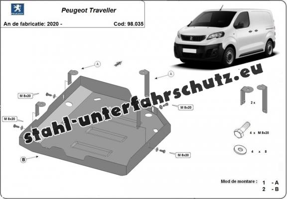 Stahlschutz für AdBluetank der Marke Peugeot Traveller