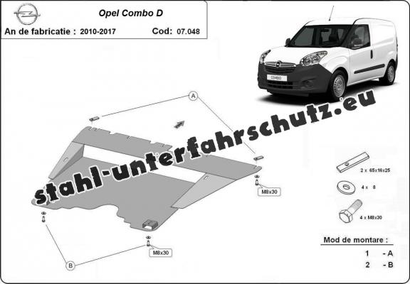 Unterfahrschutz für Motor der Marke Opel Combo