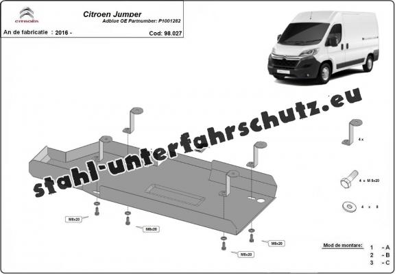 Stahlschutz für AdBluetank der Marke Citroen Jumper