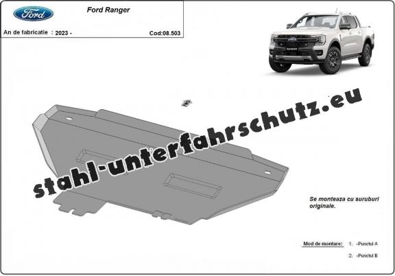 Kühlerschutz für unten aus Stahl für Ford Ranger