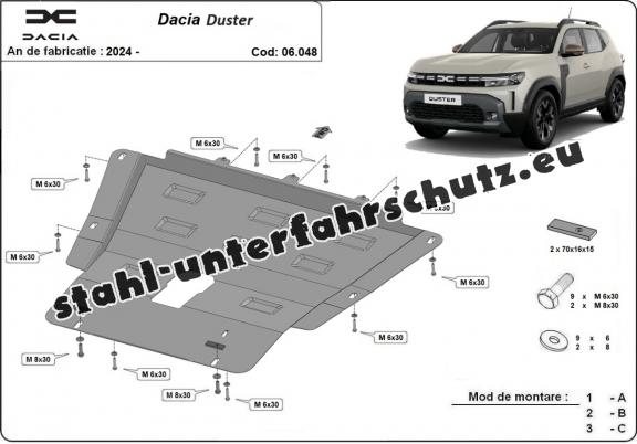 Unterfahrschutz für Motor der Marke Dacia Duster - 4x2