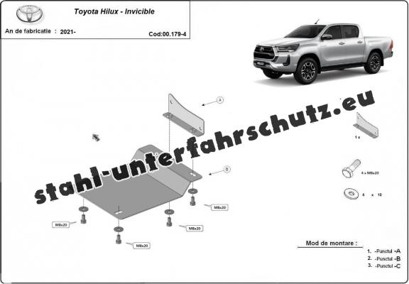 Stahlschutz für DPF Sensoren der Marke Toyota Hilux (2021-2024)