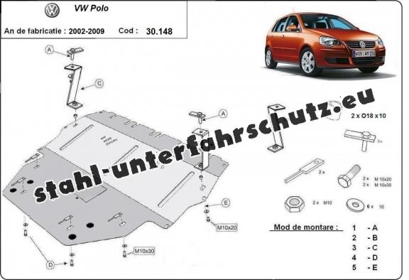 Unterfahrschutz für Motor der Marke Vw Polo - diesel