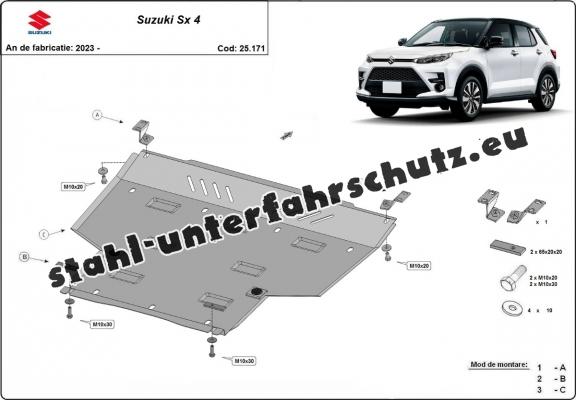 Aluminium Unterfahrschutz für Motor der Marke Suzuki SX4 