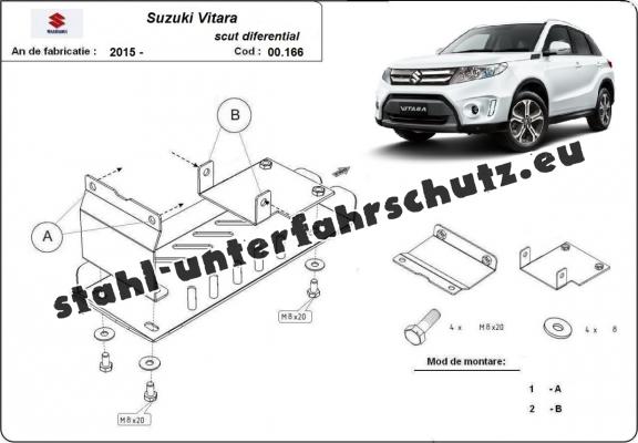 Aluminium Differentialschutz für Suzuki Vitara