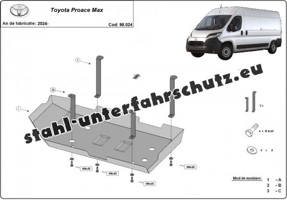 Stahlschutz für AdBluetank der Marke Toyota Proace Max