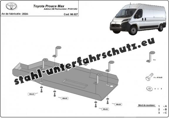 Stahlschutz für AdBluetank der Marke Toyota Proace Max - P1001282