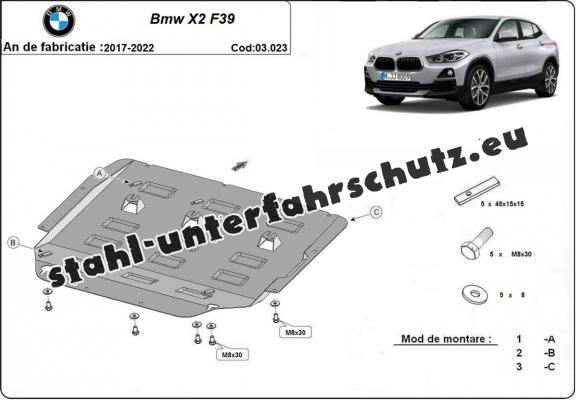 Unterfahrschutz für Motor der Marke BMW X2 F39