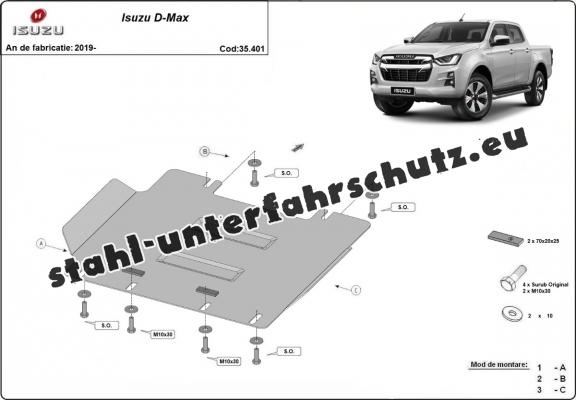 Unterfahrschutz für Motor der Marke Isuzu D-Max