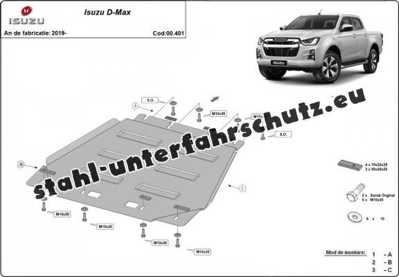 Stahl Getriebe Schutz für Isuzu D-Max