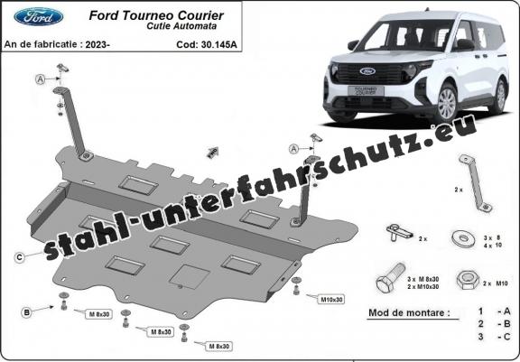 Unterfahrschutz für Motor der Marke Ford Tourneo Courier  - Automatikgetriebe