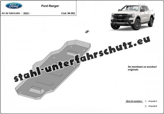 Stahlschutz für Treibstofftank der Marke Ford Ranger (MB3G9A147CF; 2643728)