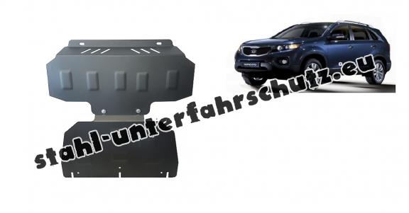 Unterfahrschutz für Motor und  kühler aus Stahl für  Kia Sorento (2006-2009)