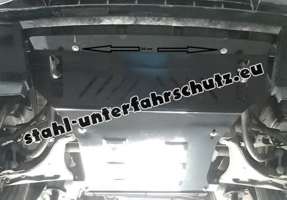 Unterfahrschutz für Motor und  kühler aus Stahl für  Mitsubishi Pajero 4 (V80, V90)